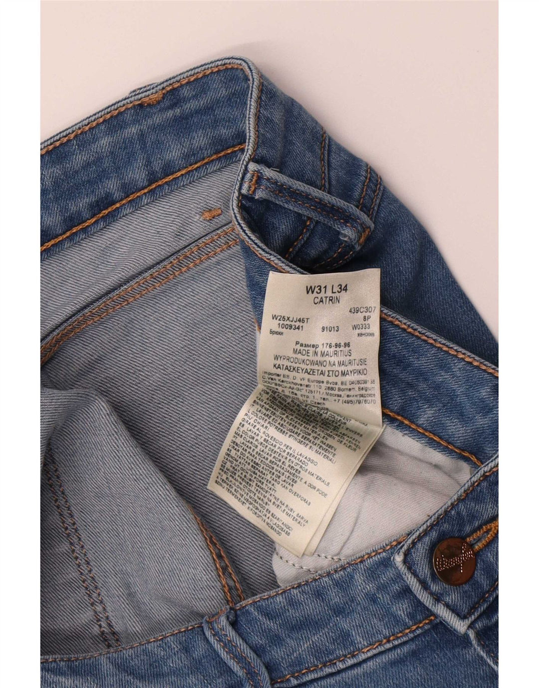 Wrangler Womens Catrin Bootcut Jeans W31 L30 Blue Cotton