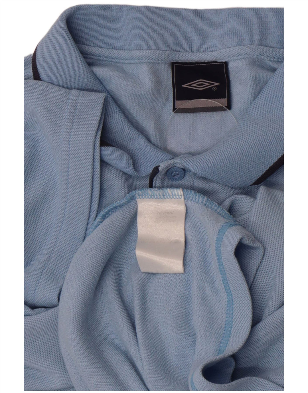 Umbro Mens Polo Shirt 2XL Blue Polyester