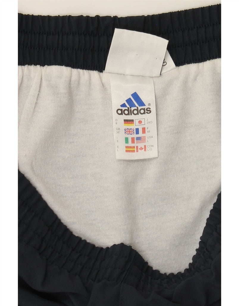 ADIDAS Mens Sport Shorts XL  Navy Blue Colourblock Polyester Vintage Adidas and Second-Hand Adidas from Messina Hembry 
