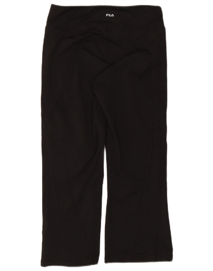 Fila Womens Tracksuit Trousers UK 12 Medium  Black Polyester