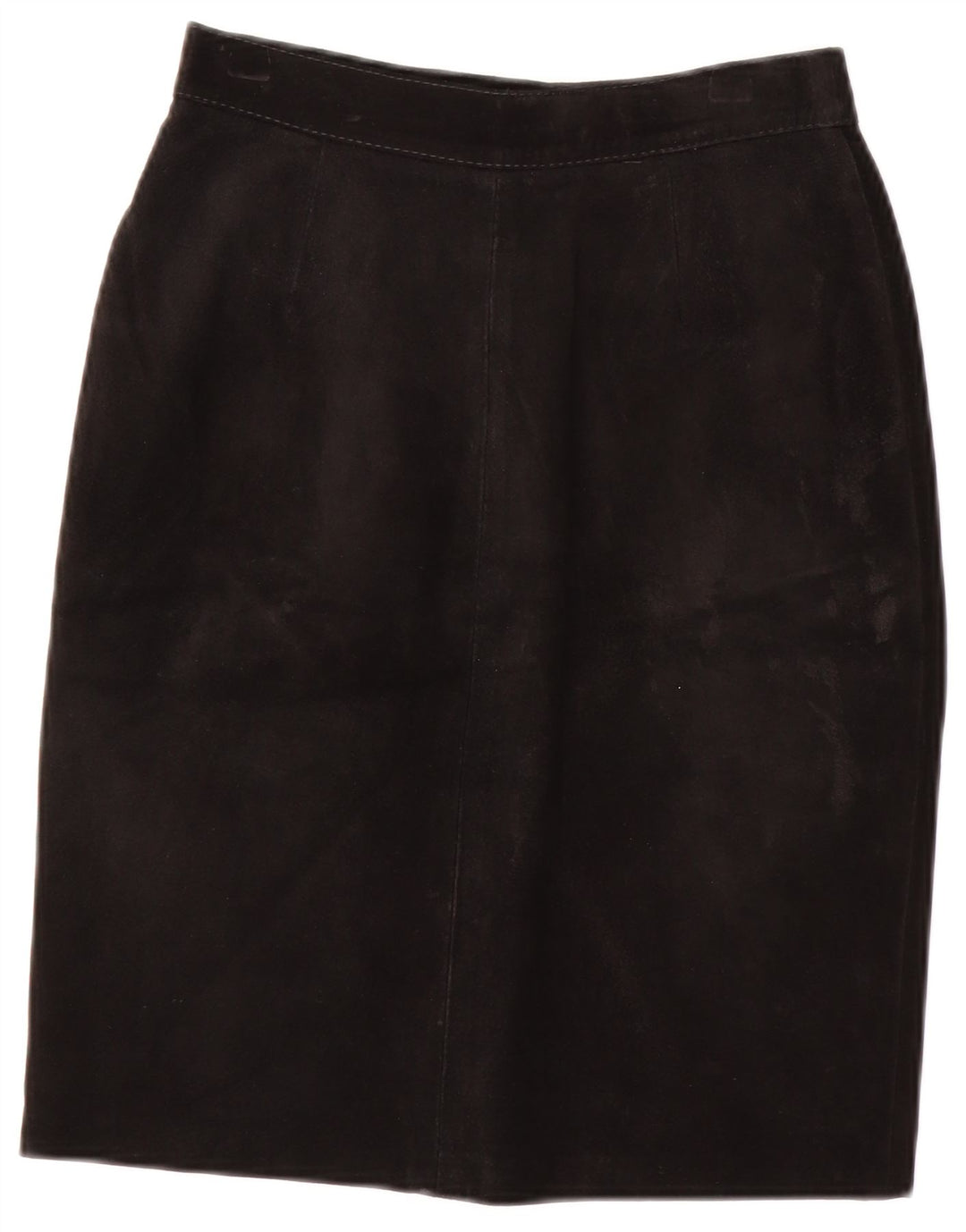 Vintage Womens Suede Skirt IT 40 Small W24  Black