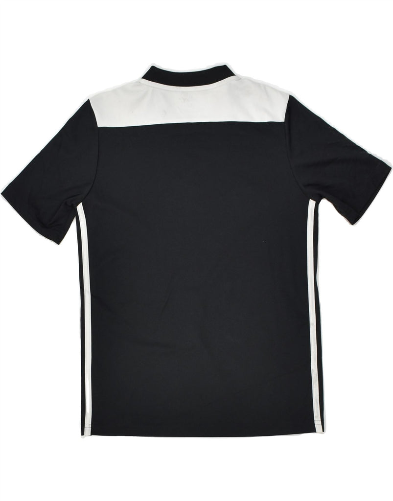 ADIDAS Boys Climalite T-Shirt Top 11-12 Years Medium Black Colourblock | Vintage Adidas | Thrift | Second-Hand Adidas | Used Clothing | Messina Hembry 