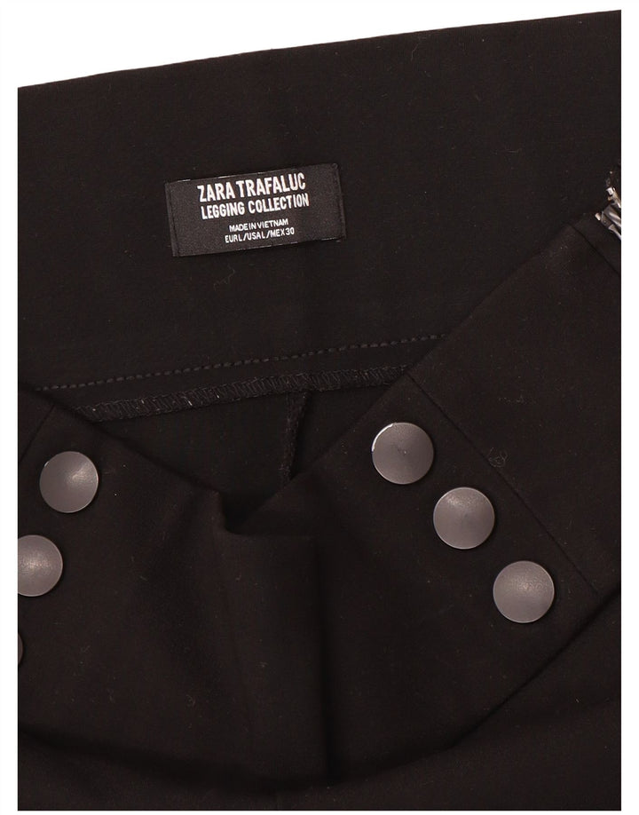 Zara Womens Slim Casual Trousers Large W32 L29 Black