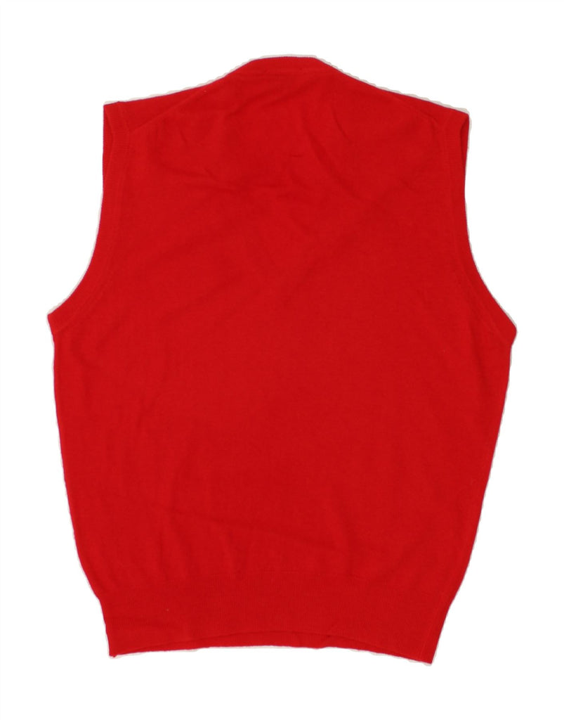 VINTAGE Mens Vest Tank Top IT 48 Medium Red | Vintage Vintage | Thrift | Second-Hand Vintage | Used Clothing | Messina Hembry 