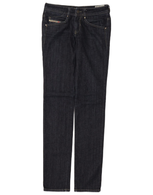 Diesel Womens Clushy Slim Tapered Jeans W26 L34 Navy Blue Cotton