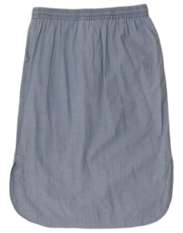 Lloyd's Womens Straight Skirt Medium W32  Blue Cotton