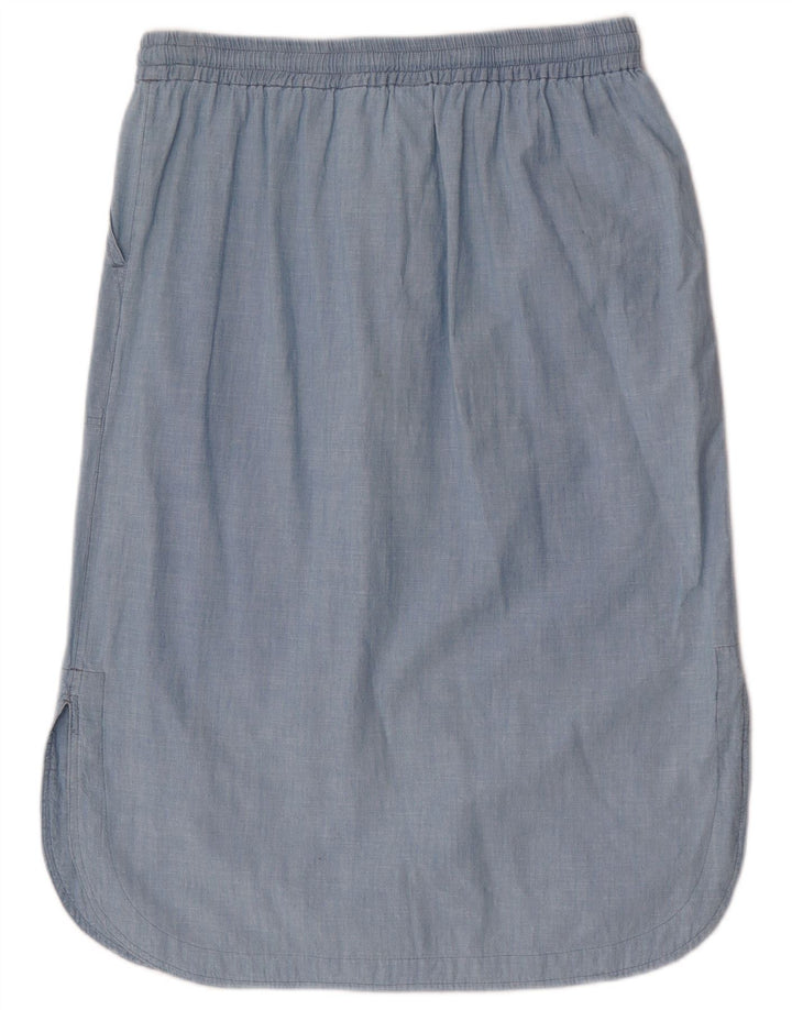 Lloyd's Womens Straight Skirt Medium W32  Blue Cotton