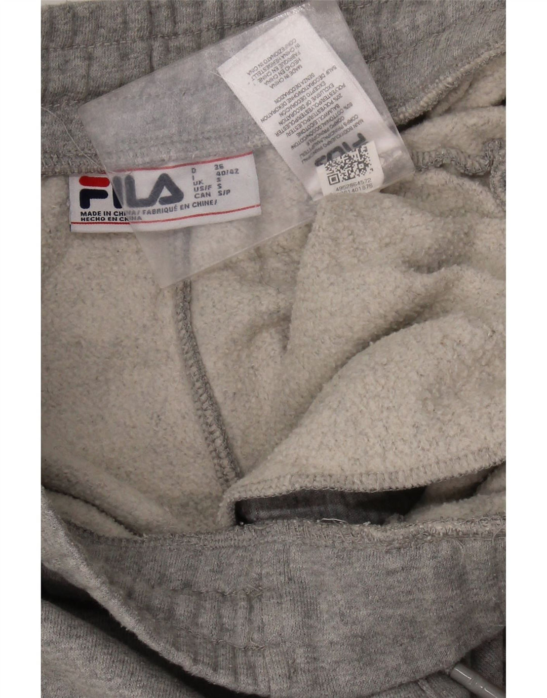 FILA Mens Tracksuit Trousers Joggers Small  Grey Cotton