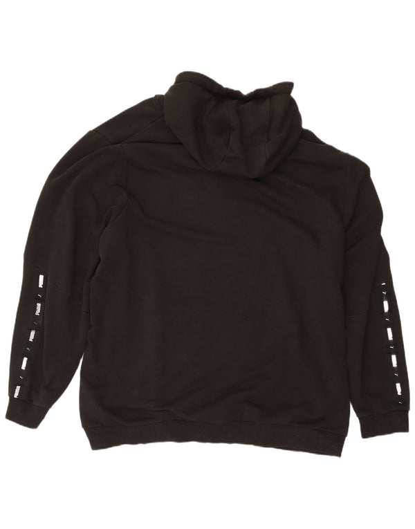 Puma Mens Hoodie Jumper 4XL Black Cotton