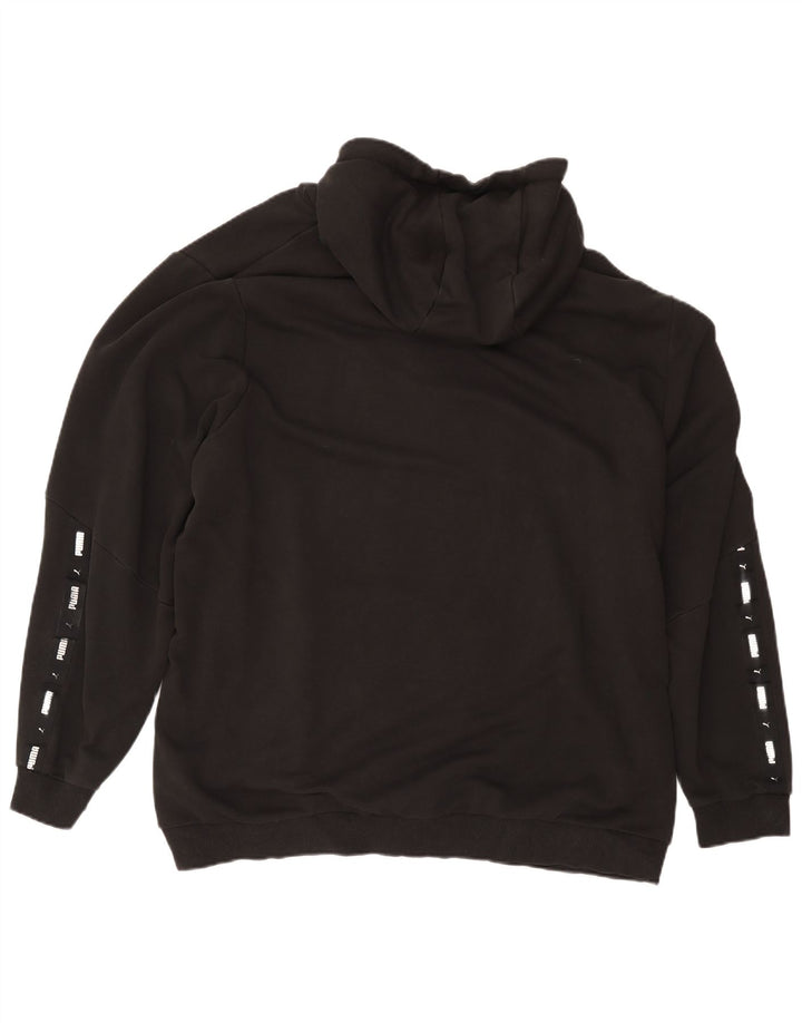 Puma Mens Hoodie Jumper 4XL Black Cotton