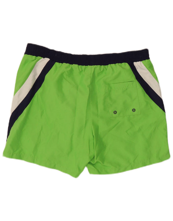 Fila Mens Swimming Shorts Medium  Green Colourblock Polyester