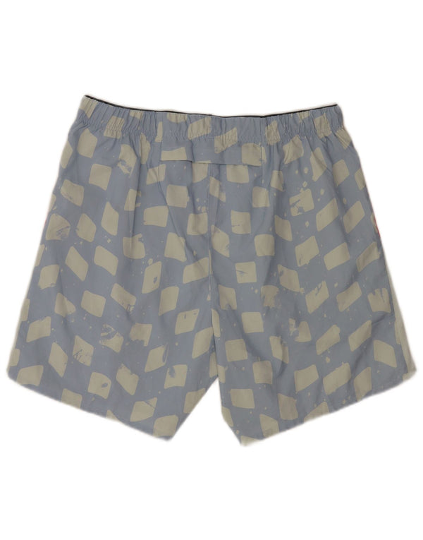 Nike Mens Graphic Regular Sport Shorts Large Blue Geometric Sports