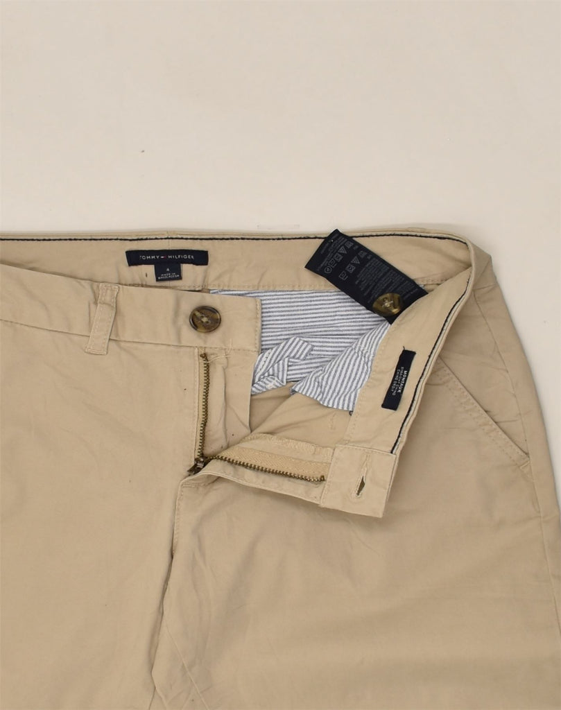 TOMMY HILFIGER Womens Straight Chino Trousers US 4 Small W30 L30  Beige | Vintage Tommy Hilfiger | Thrift | Second-Hand Tommy Hilfiger | Used Clothing | Messina Hembry 