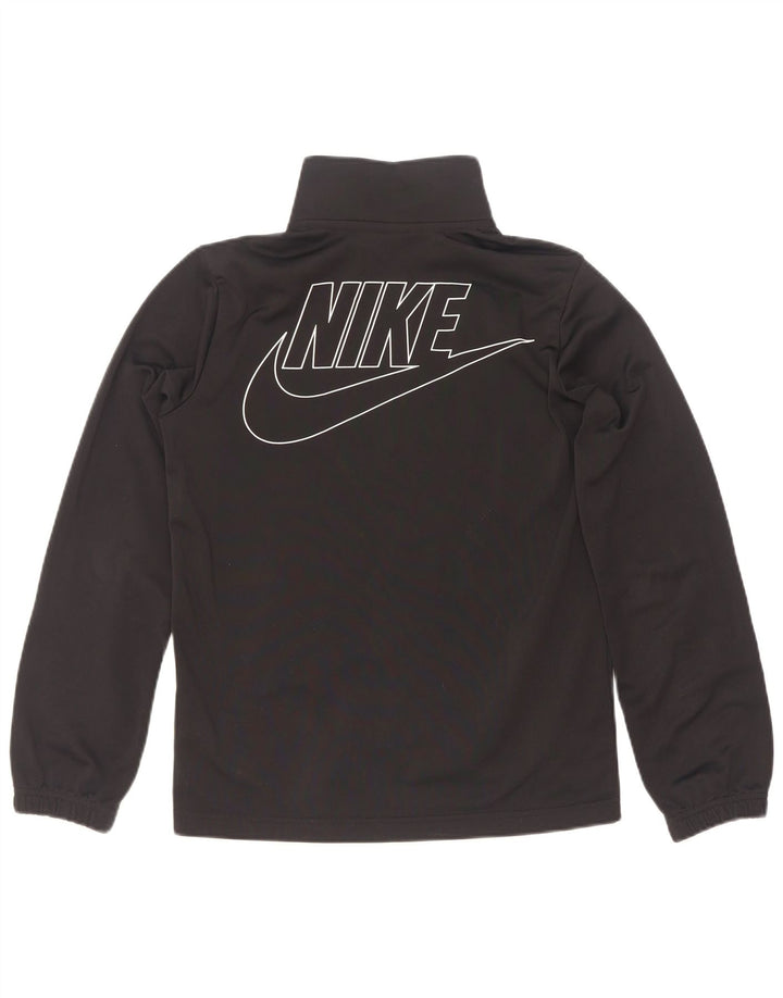 Nike Boys Standard Graphic Tracksuit Top Jacket 12-13 Years Large Black