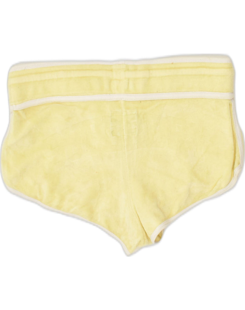 SUPERDRY Womens Sport Shorts UK 6 XS Yellow Cotton | Vintage Superdry | Thrift | Second-Hand Superdry | Used Clothing | Messina Hembry 