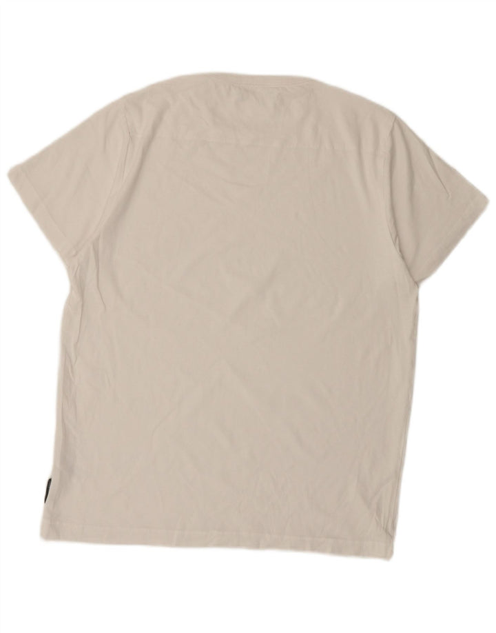 French Connection Mens T-Shirt Top XL White Cotton