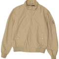 Refrigue Mens Bomber Jacket UK 40 Large Beige Cotton
