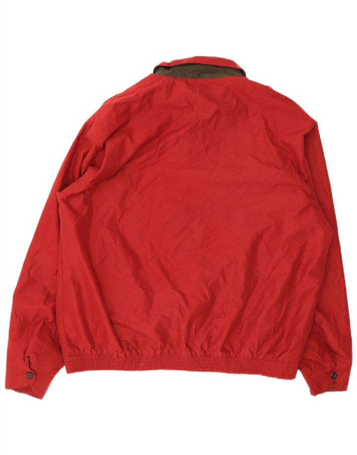 Chaps Mens Bomber Jacket UK 42 XL Red Polyester