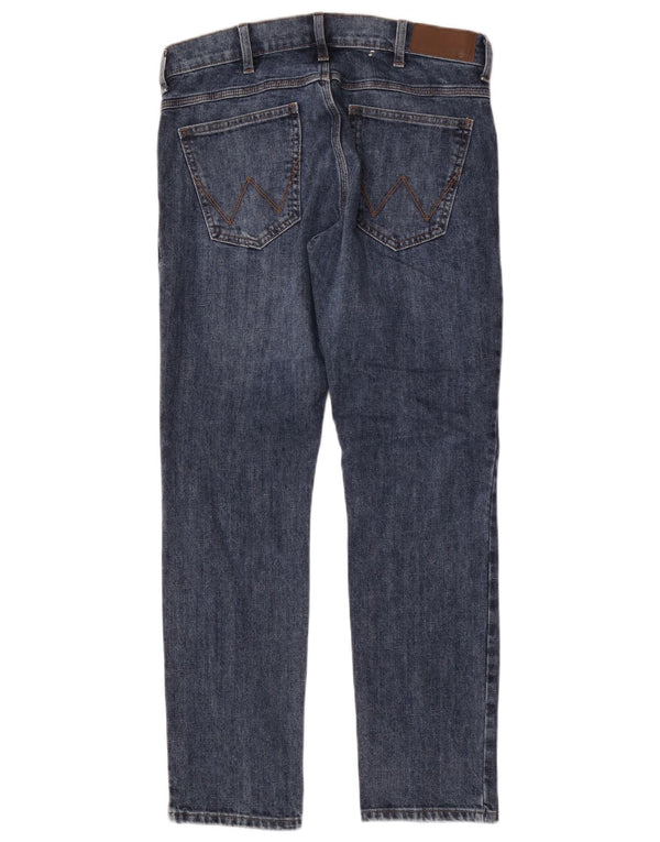 Wrangler Mens Slim Jeans W30 L30 Blue Cotton