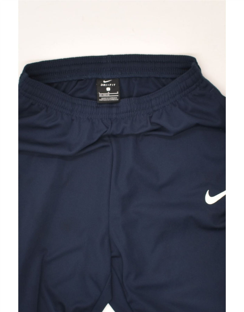 NIKE Boys Tracksuit Trousers 12-13 Years Large  Navy Blue Polyester | Vintage Nike | Thrift | Second-Hand Nike | Used Clothing | Messina Hembry 