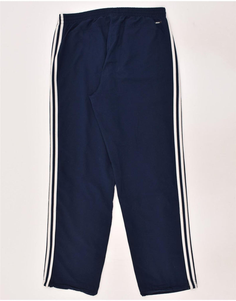 ADIDAS Mens Climalite Tracksuit Trousers Large Navy Blue Polyester | Vintage Adidas | Thrift | Second-Hand Adidas | Used Clothing | Messina Hembry 