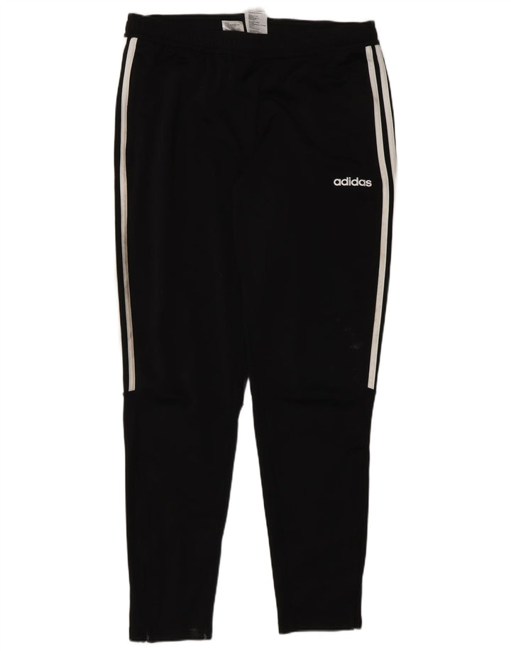 Adidas Mens Tracksuit Trousers Joggers Large Black Polyester