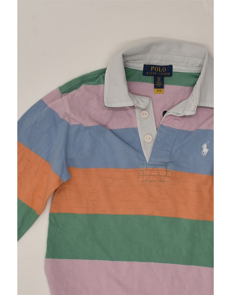 POLO RALPH LAUREN Boys Graphic Polo Shirt 7-8 Years Small  Multicoloured | Vintage Polo Ralph Lauren | Thrift | Second-Hand Polo Ralph Lauren | Used Clothing | Messina Hembry 