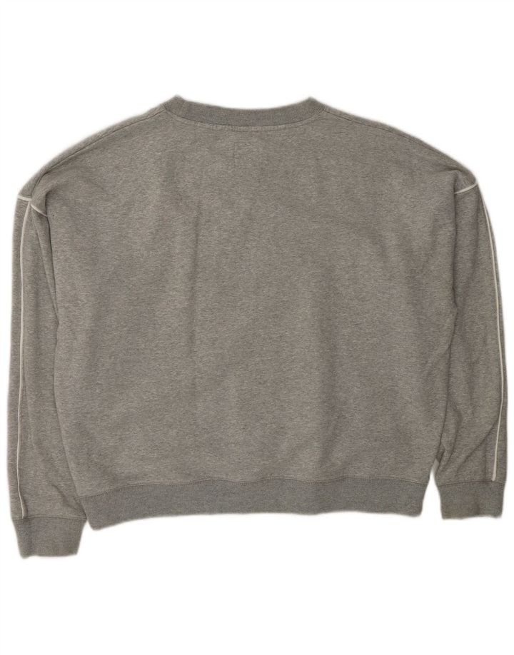 JACK WILLS Womens Sweatshirt Jumper UK 12 Medium Grey Cotton