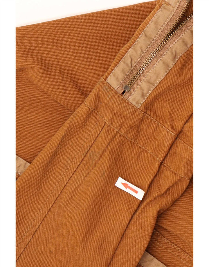 Marks & Spencer Womens Military Jacket UK 12 Medium Brown Cotton