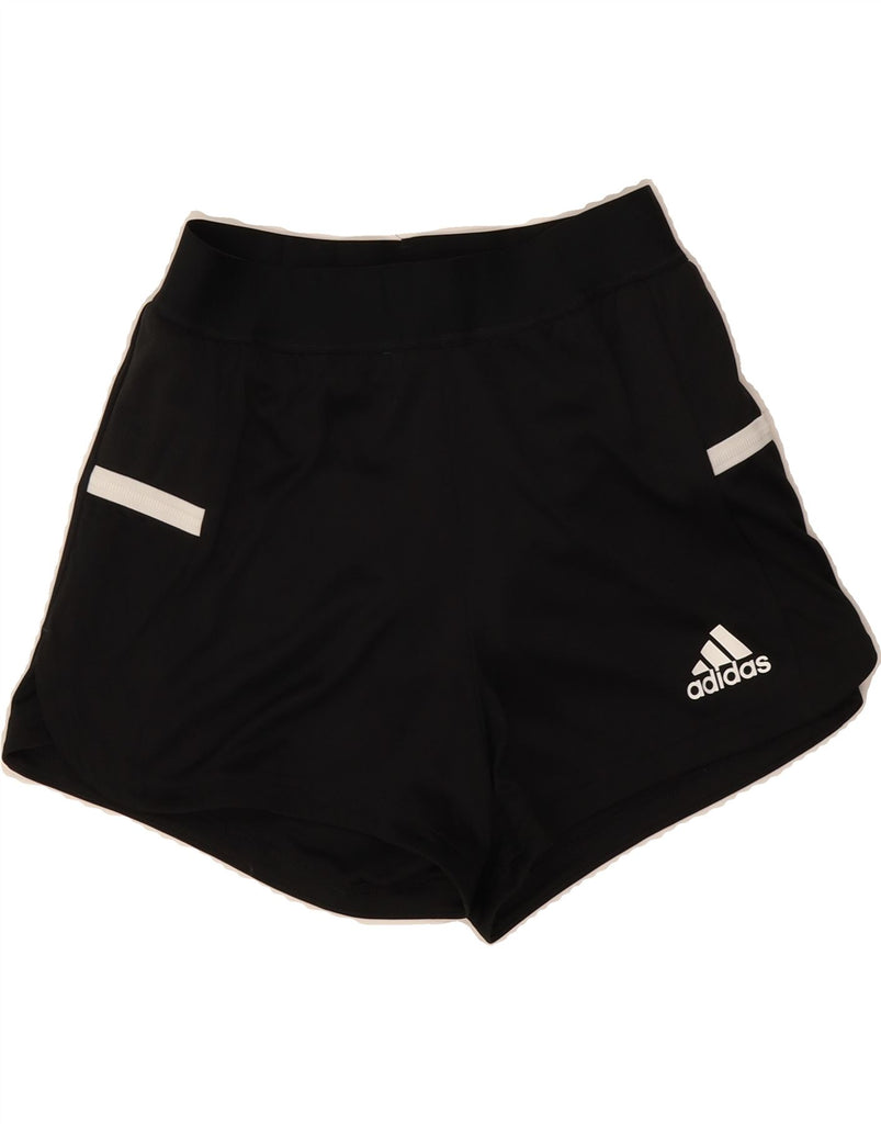 ADIDAS Womens Aeroready Sport Shorts UK 10 Small Black Vintage Adidas and Second-Hand Adidas from Messina Hembry 