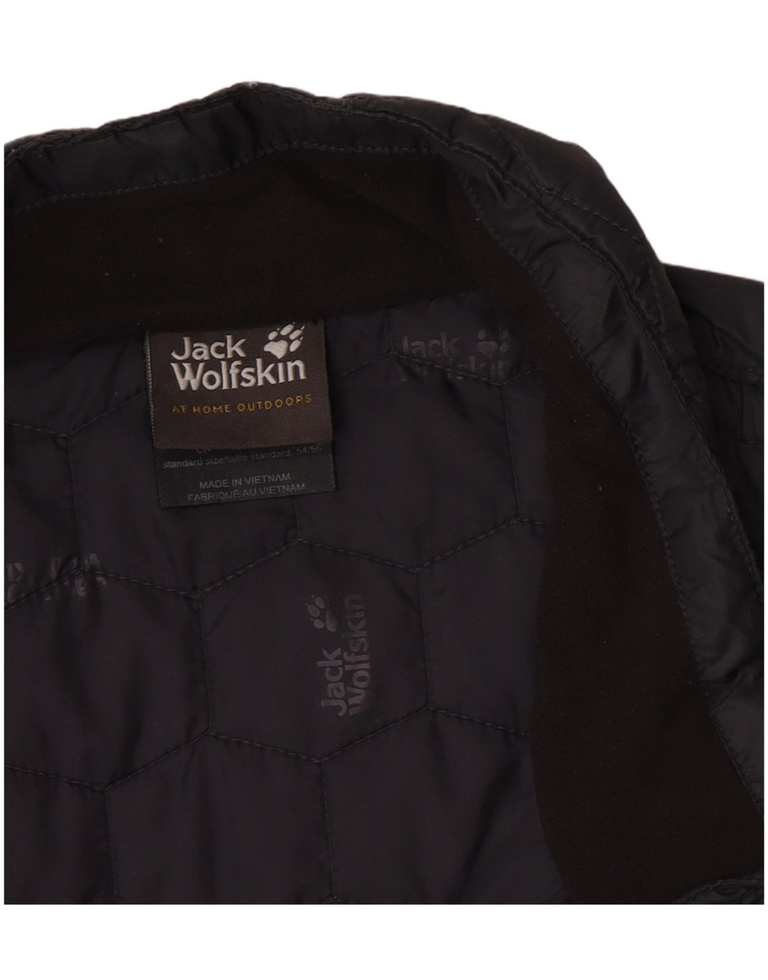 Jack Wolfskin Mens Liner Quilted Jacket UK 44/46 XL Grey Colourblock
