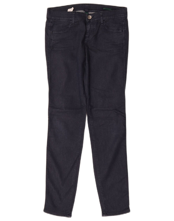 Benetton Girls Jegging Jeans 11-12 Years W26 L28 Navy Blue Cotton