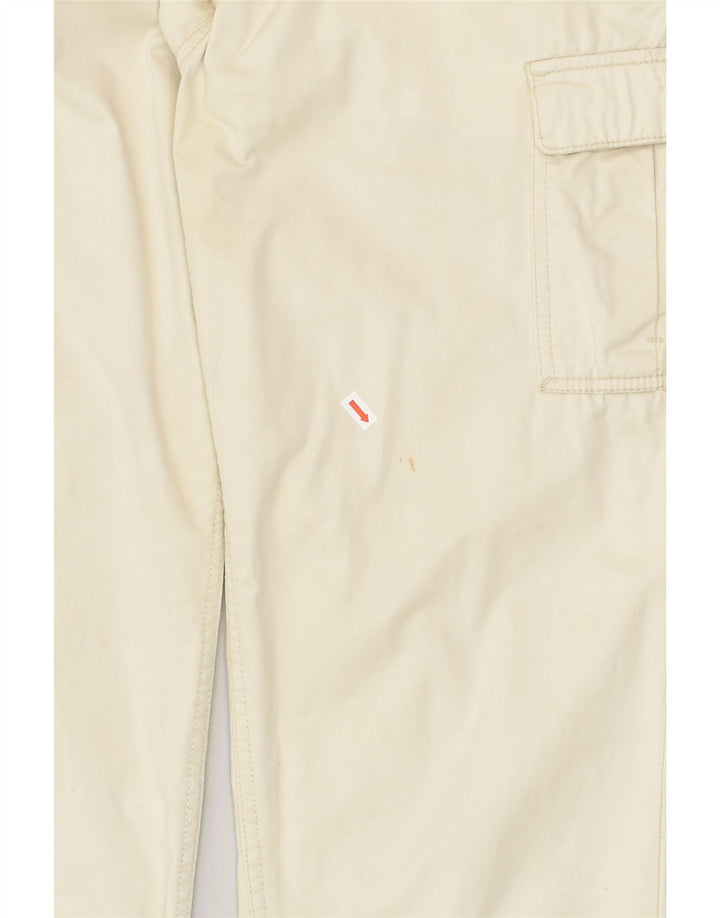 PULL & BEAR Womens Stretch Slim Cargo Trousers W32 L30 Beige Cotton | Vintage Pull & Bear | Thrift | Second-Hand Pull & Bear | Used Clothing | Messina Hembry 