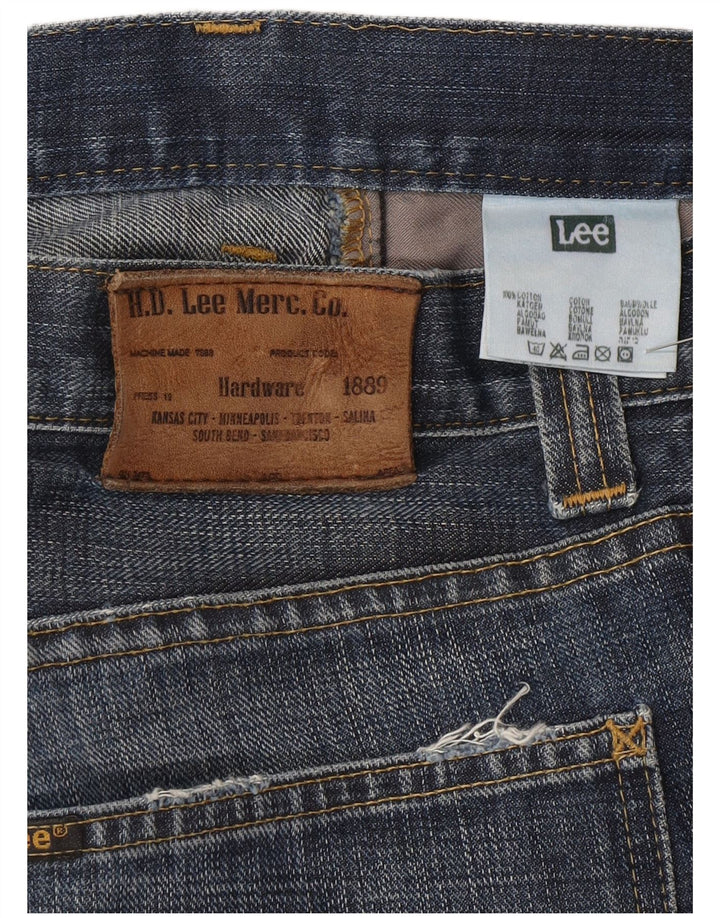 Lee Womens Flint Straight Jeans W30 L30 Blue Cotton