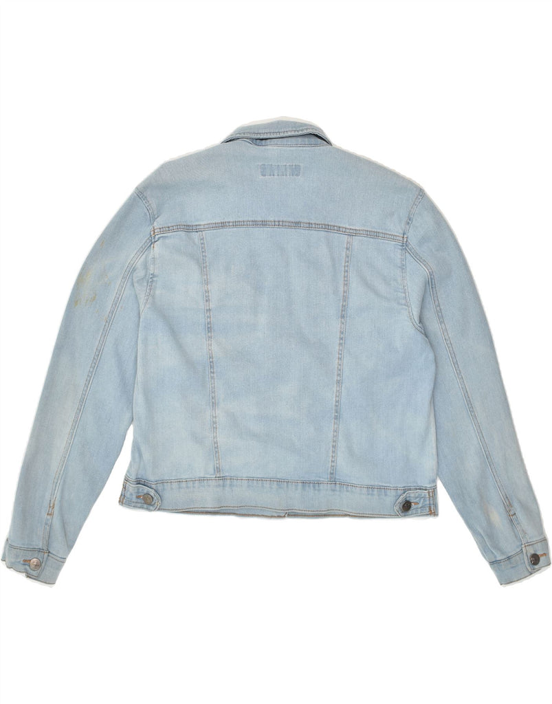 CALVIN KLEIN Womens Denim Jacket UK 18 XL Blue Cotton | Vintage Calvin Klein | Thrift | Second-Hand Calvin Klein | Used Clothing | Messina Hembry 