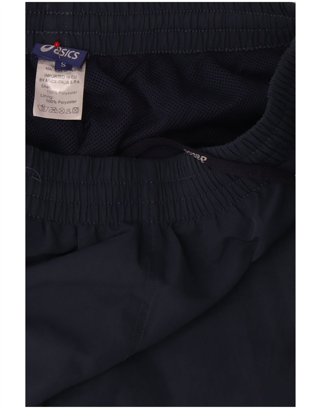 ASICS Mens Sport Shorts Small  Navy Blue Polyester