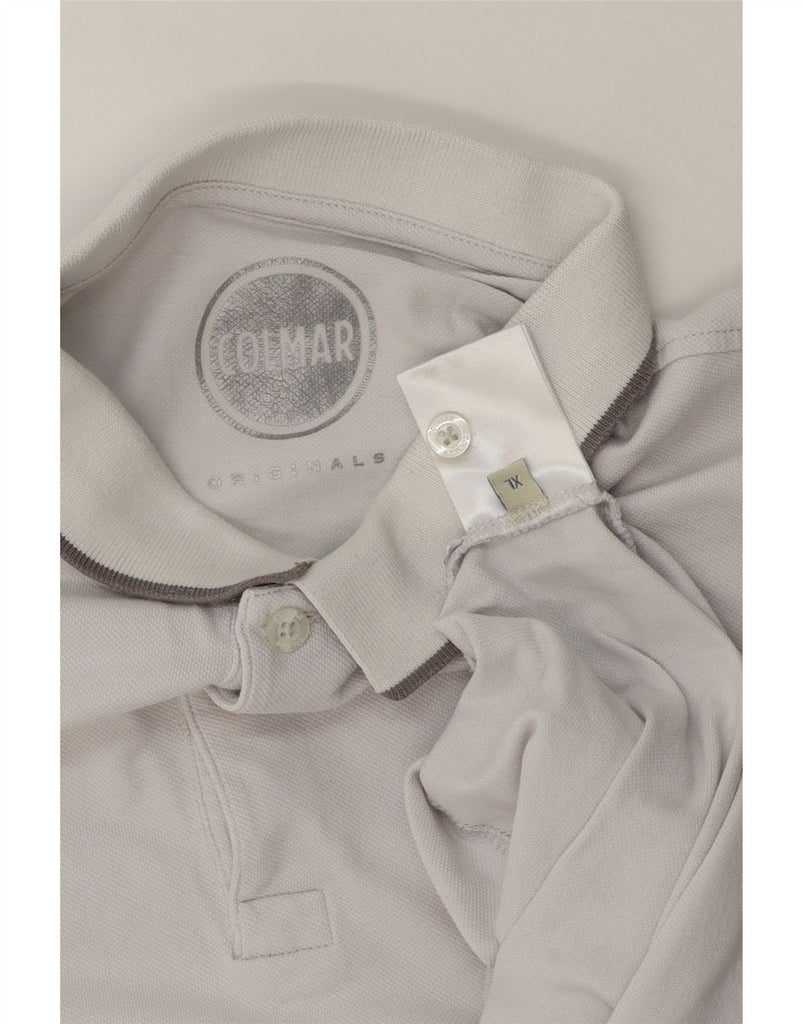 COLMAR Boys Polo Shirt 15-16 Years XL White Cotton Vintage Colmar and Second-Hand Colmar from Messina Hembry 