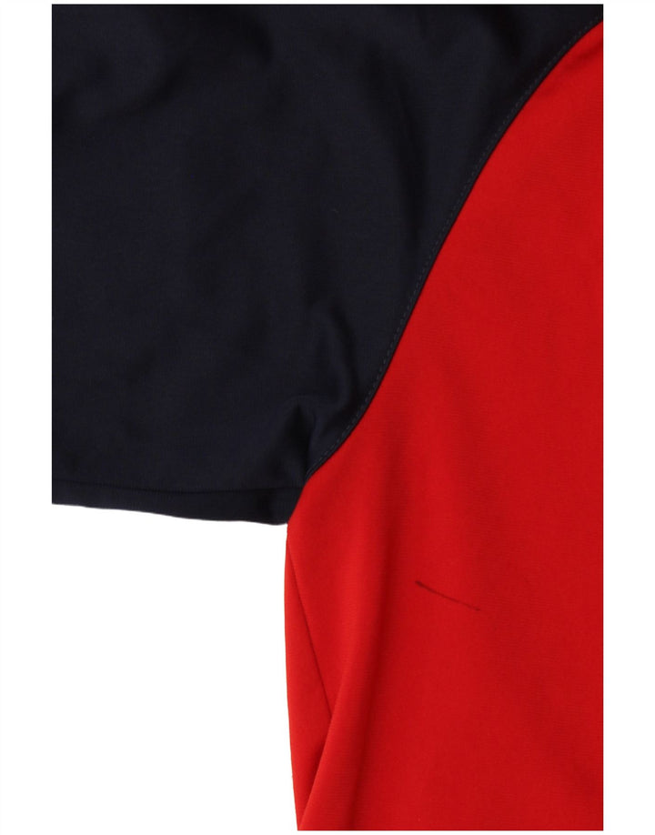 Nike Boys Graphic Tracksuit Top Jacket 11-12 Years Medium Red Colourblock
