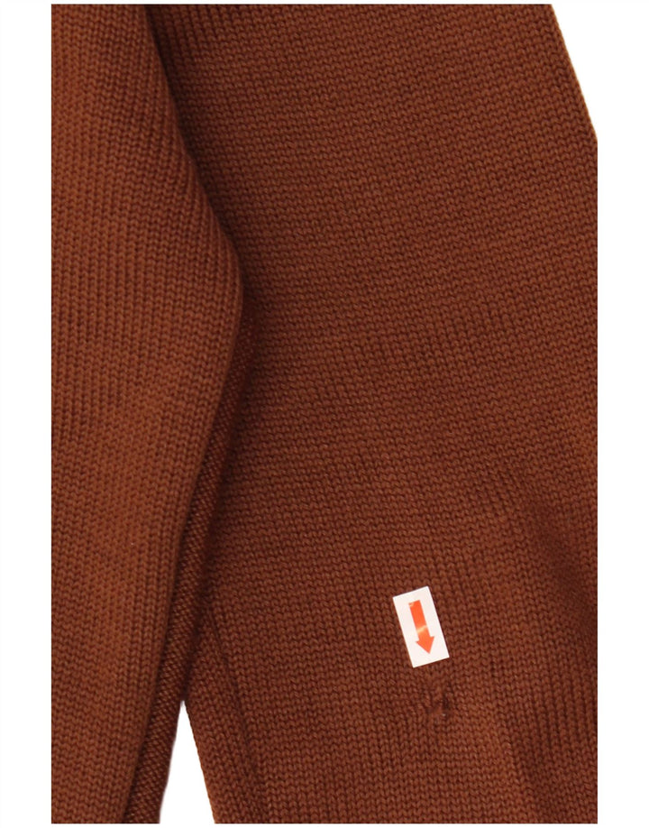 Rainbow Womens Cardigan Sweater IT 48 XL Brown Wool