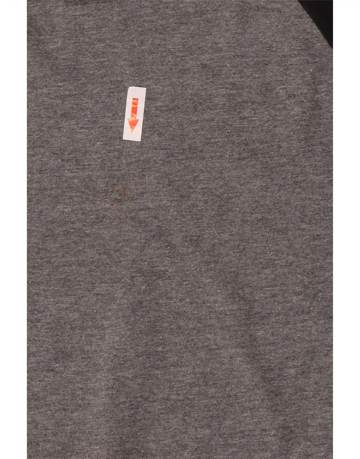 Hurley Boys Premium Fit Graphic Top Long Sleeve 15-16 Years Medium Grey