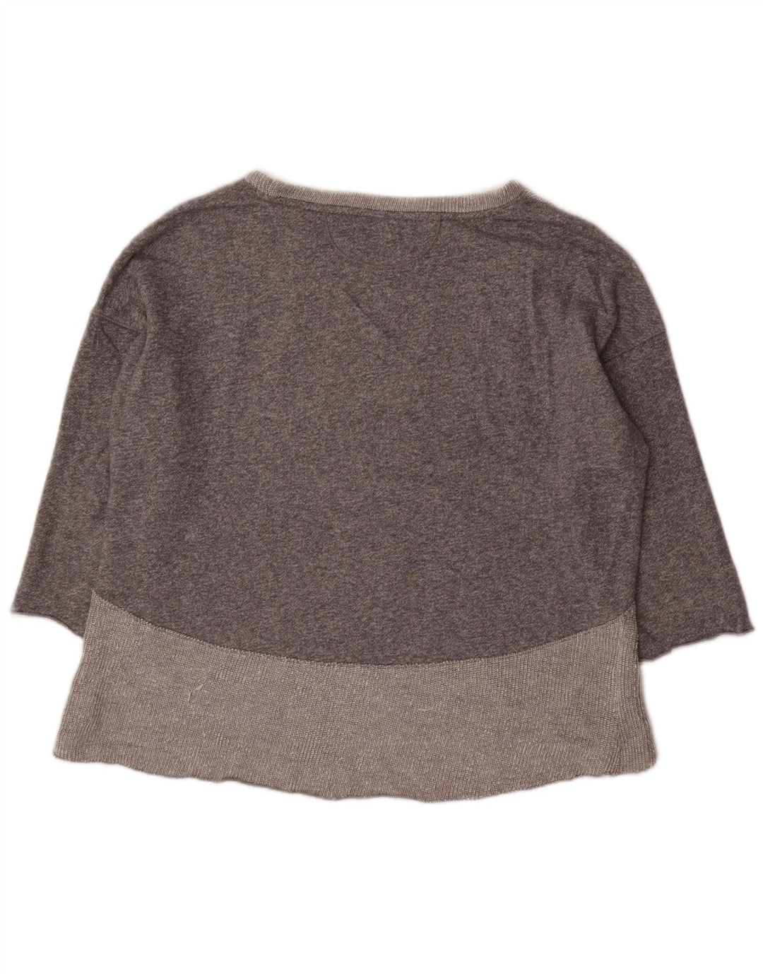 CALVIN KLEIN Womens Performance Top Long Sleeve UK 18 XL Grey Colourblock