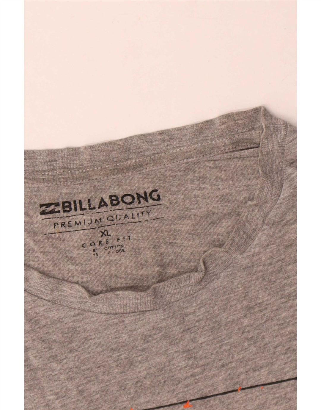 Billabong Mens Core Fit Graphic T-Shirt Top XL Grey Cotton