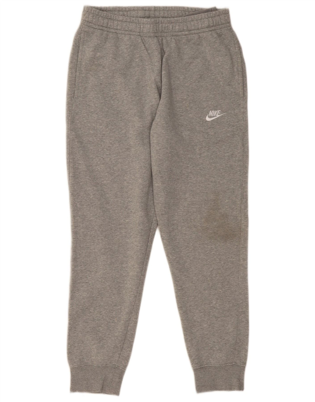 NIKE Mens Tracksuit Trousers Joggers Medium Grey Flecked Cotton
