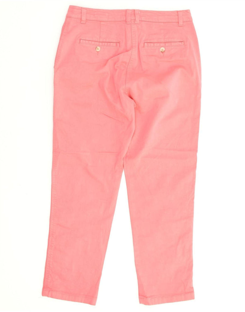 JOULES Womens Tapered Chino Trousers UK 10 Small W28 L24 Pink Cotton | Vintage Joules | Thrift | Second-Hand Joules | Used Clothing | Messina Hembry 