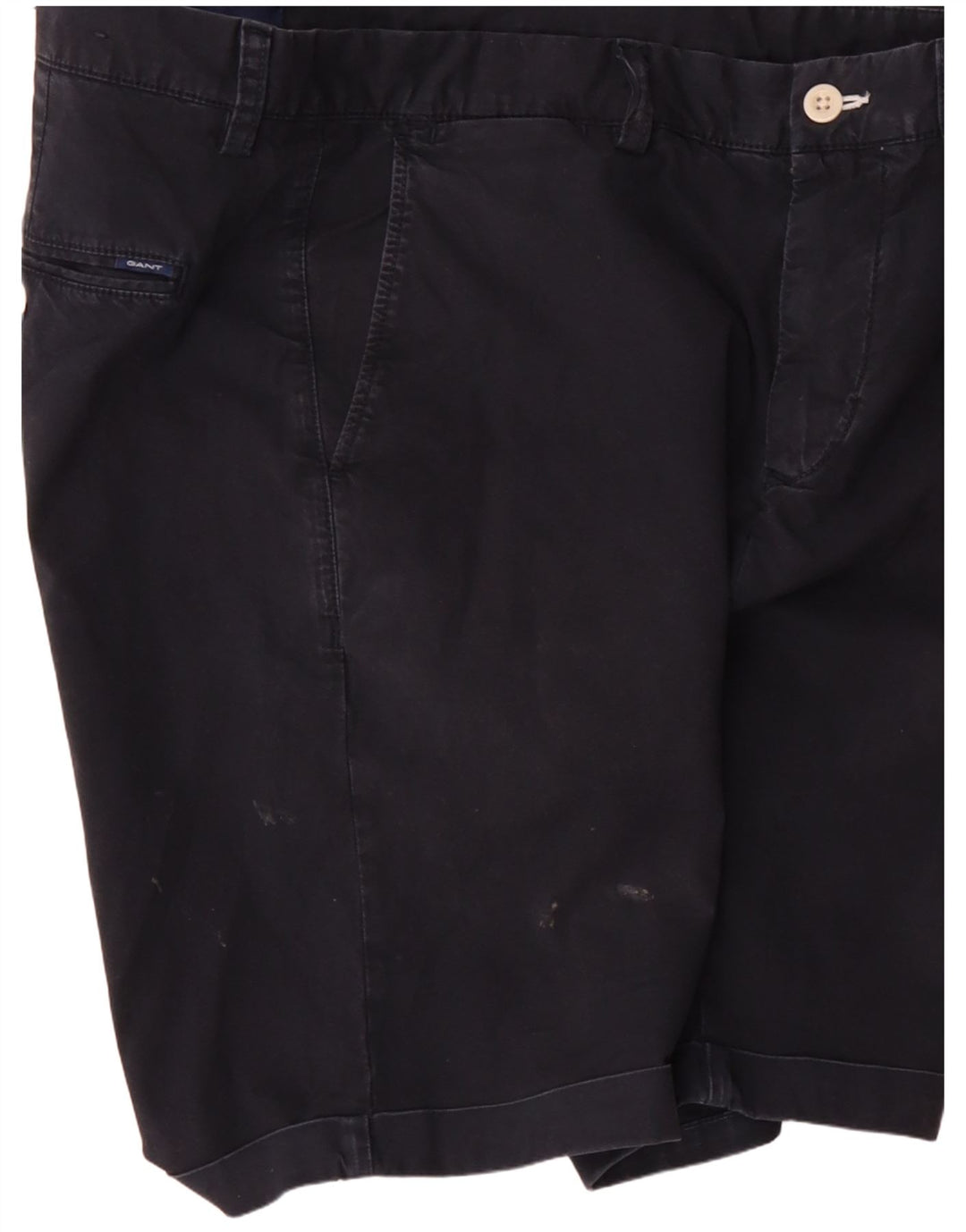 Gant Mens Regular Fit Chino Shorts W32 Medium Navy Blue Cotton