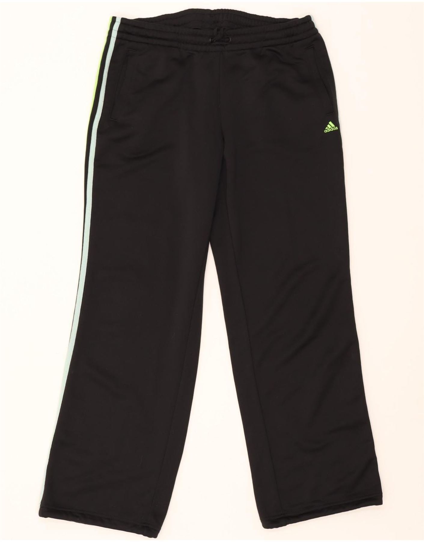 ADIDAS Womens Climalite Tracksuit Trousers UK 16/18 Large Black