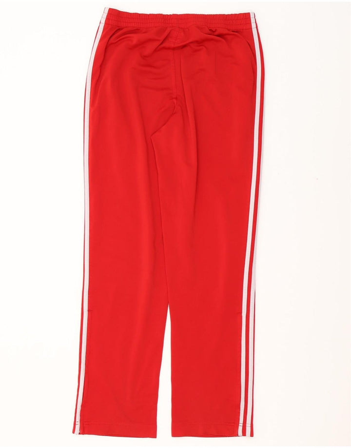 ADIDAS Mens Tracksuit Trousers Small  Red Polyester