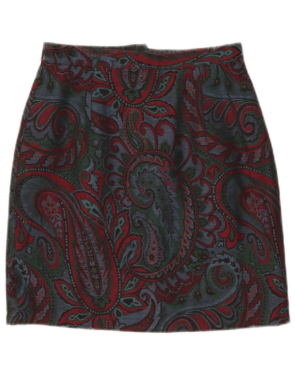 Vintage Womens A-Line Skirt  W25 XS Multicoloured Paisley