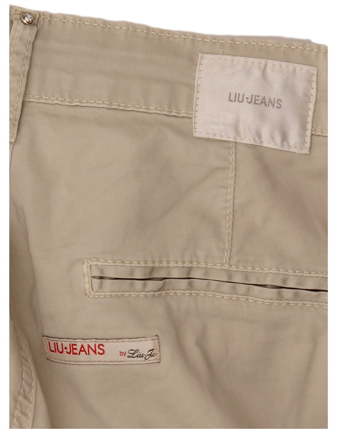 LIU JO Womens Slim Chino Trousers W28 L34 Beige