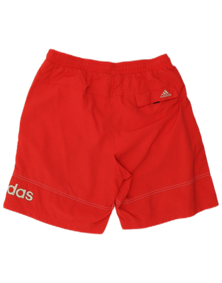 Adidas Mens Graphic Swimming Shorts Medium  Red Polyester